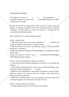 【和・英対訳】業務委託契約書（通関運送等)(4a110)／CONSIGNMENT AGREEMENT