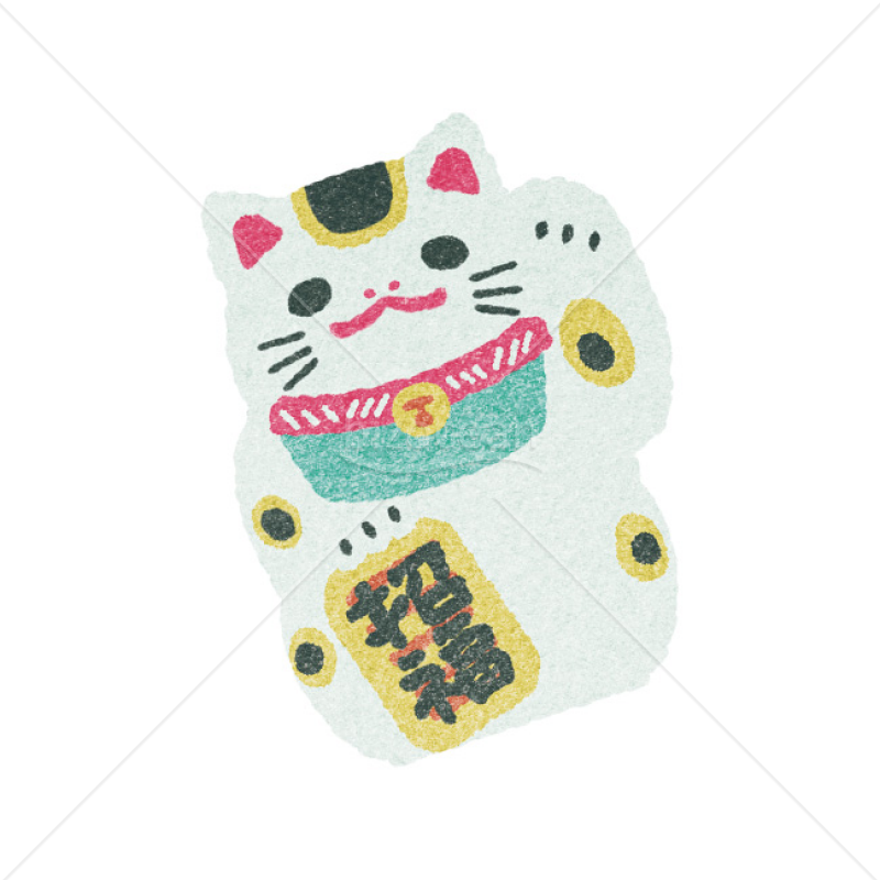 「イラスト」招き猫