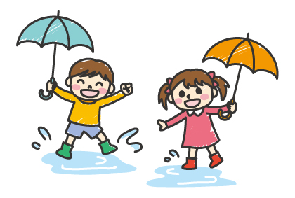 水たまりで遊ぶ子供たち Bizocean ビズオーシャン