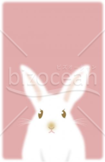 モフモフなうさぎ 卯 兎 のイラスト 角版 Bizocean ビズオーシャン