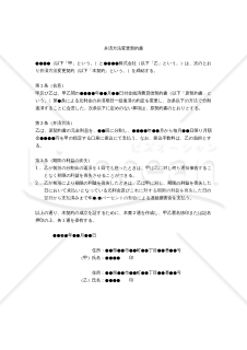 【改正民法対応版】弁済方法変更契約書