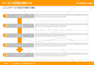 サービス利用の流れ01（Orange）