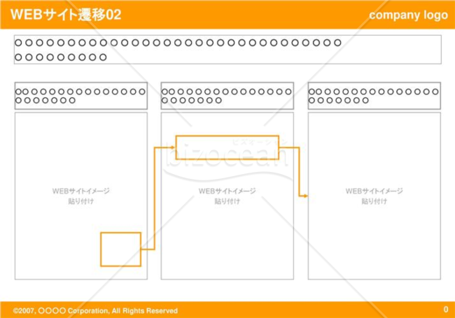 WEBサイト遷移02（Orange）