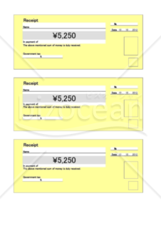 領収書002(英語・Receipt)