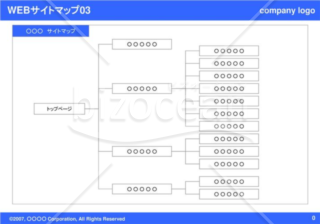 WEBサイトマップ03（Blue）