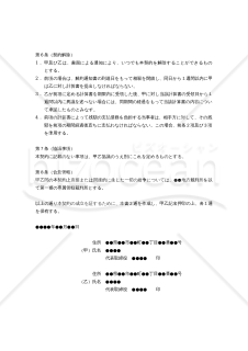 【改正民法対応版】（一定期間内の取引から生じる債権債務について精算（相殺）を実施し、その残額の支払いを合意するための）「相殺契約書」