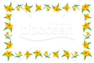 ユリのイラストのメッセージカード Bizocean ビズオーシャン