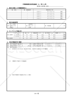 作業環境測定結果記録表（A．粉じん用）
