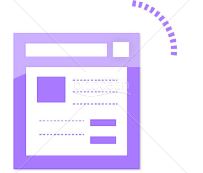 ウェブ(Web)サイトのアイコン(紫)