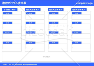 複数ボックス式競合比較(Blue)