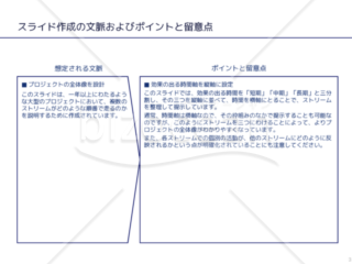 外資系コンサルのスライド作成術【複数のプロジェクトを並列させて関係を示す】