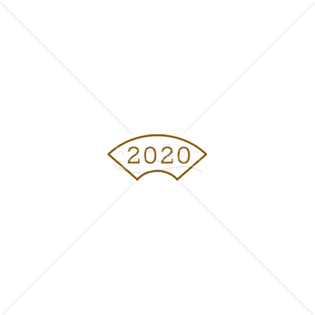 【年号】扇のモチーフがおしゃれな2020のロゴ
