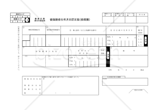 【様式改定対応】健康保険・厚生年金保険 被保険者生年月日訂正届・Excel