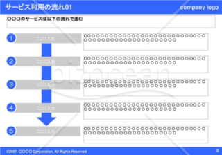 サービス利用の流れ01（Blue）