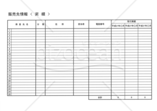 販売先情報