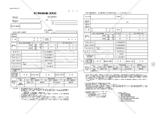 【全建統一様式 第1号－甲】再下請負通知書（変更届）　改訂5版対応