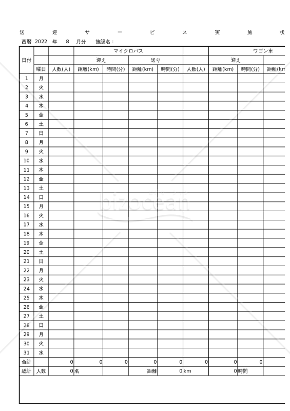 送迎サービス実施状況