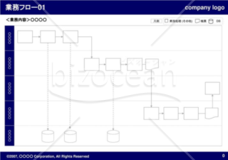 業務フロー01（Navy）