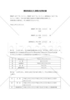 債務承認並びに債務弁済契約書