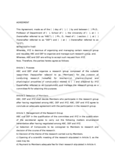 【和・英対訳】委託契約書（研究）(4a012)／AGREEMENT