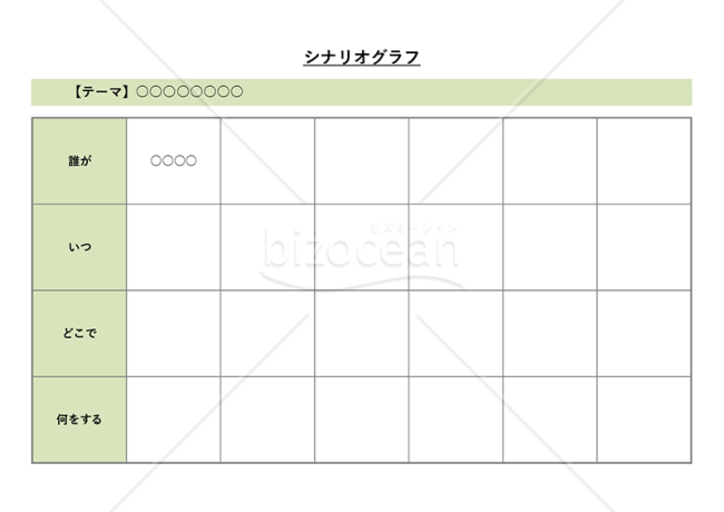 シナリオグラフ・Excel
