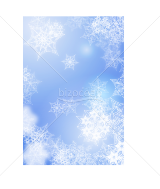 雪の結晶のはがき