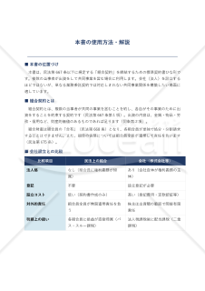 （民法第667条に基づく）組合契約書
