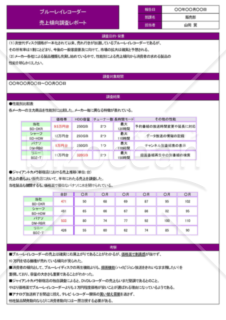 Wordで作る売上調査レポート（A4・1枚）
