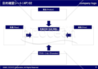 目的確認シート（4P）02（Navy）