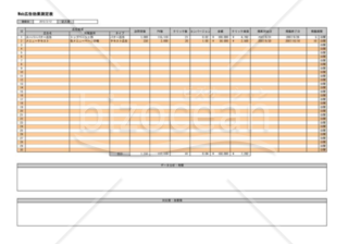 Web広告効果測定表