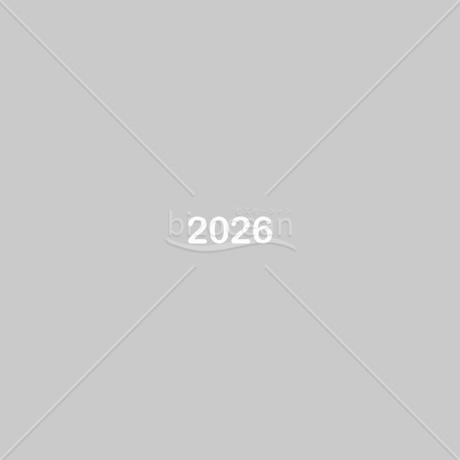 【2026年】「年号」角の丸い親しみやすい白い数字