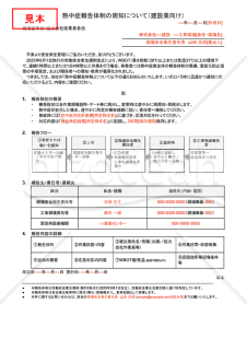 【法改正対応】熱中症報告体制の周知（建設業向け）・Googleドキュメント【例文付き】