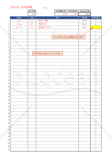 有給休暇管理表 (個人用)