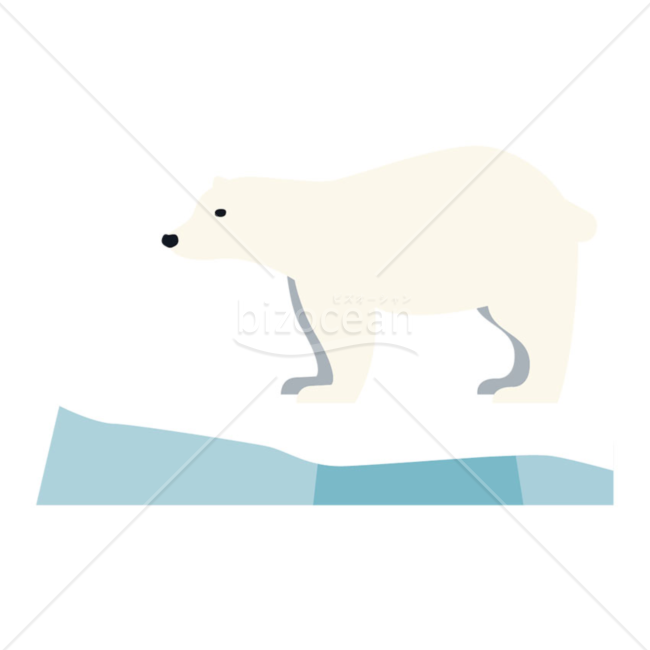 シロクマのイラスト