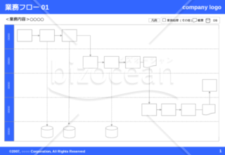 業務フロー01（Blue）