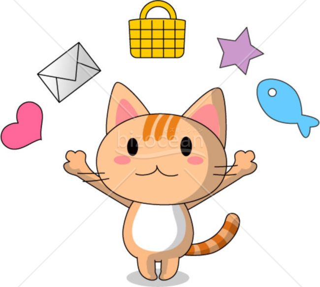より好みする猫のイラスト