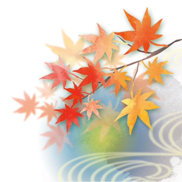 色づいたもみじのイラスト Bizocean ビズオーシャン