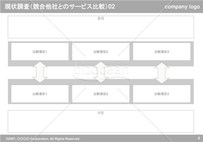 現状調査（競合他社とのサービス比較）02（Gray）