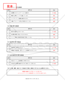 従業員満足度（ES）調査用テンプレート（Excel）