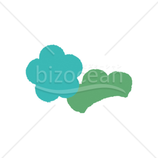 【2026年】「イラスト」スタンプ風に描かれた青緑の梅と松