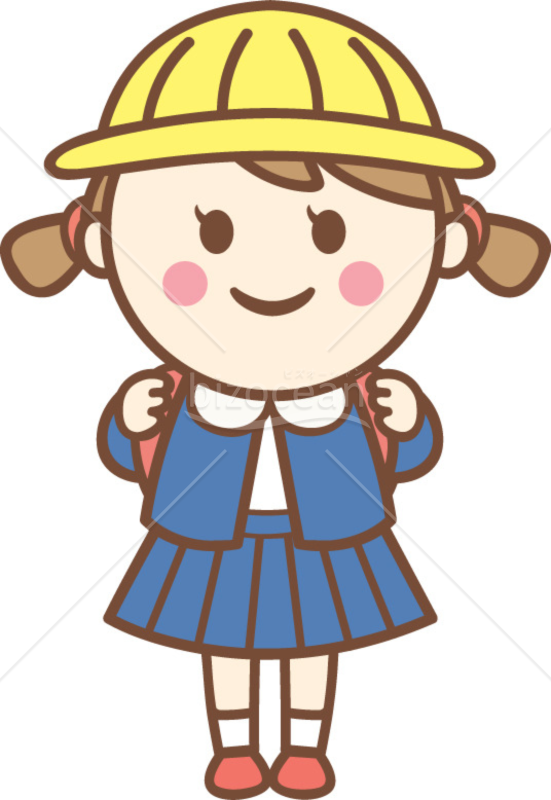 ランドセルを背負った女の子