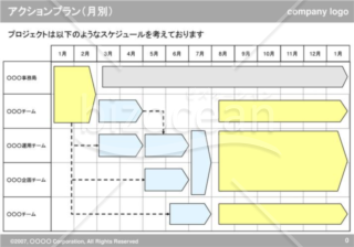 アクションプラン（月別）（Gray）