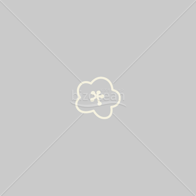 【2026年】「イラスト」ふっくらとした手描き風の梅の花の線画