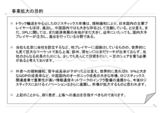 実際に使われた事業計画書の一例