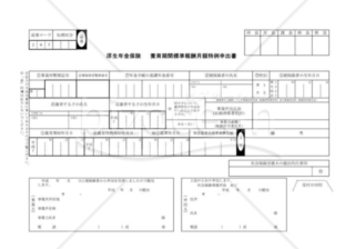 厚生年金保険養育期間標準報酬月額特例申出書（社会保険庁版）