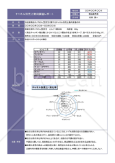 Excelで作るチャネル別調査レポート（A4・1枚）