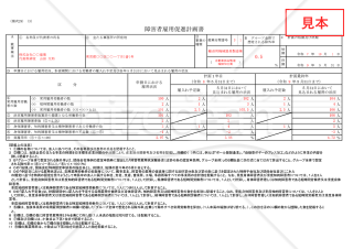【法改正対応】障害者雇用促進計画書（関係会社特例用）【見本付き】