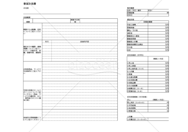 事業計画書