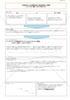 【Googleドキュメント】例文の入った企画書（A4 1枚）のテンプレート