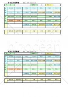 給与・賞与明細書